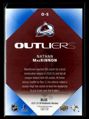 2025-26 Upper Deck SP Authentic Hockey Outliers Blue #O-5 Nathan MacKinnon (2)