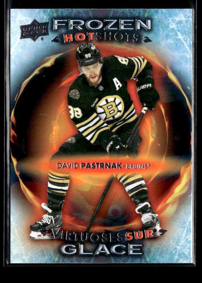 2024-25 Upper Deck Tim Hortons Hockey Frozen Hot Shots #FH-8 David Pastrnak