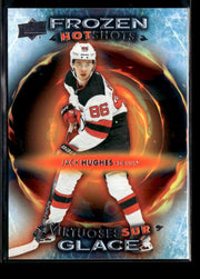 2024-25 UD Tim Hortons Collectors Series Hockey Frozen Hot Shots Jack Hughes