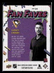 2026-27 Upper Deck Series 1 Hockey Fan Faves #FF-26 Sidney Crosby (2)