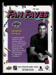 2026-27 Upper Deck Series 1 Hockey Fan Faves #FF-32 Quinton Byfield (2)