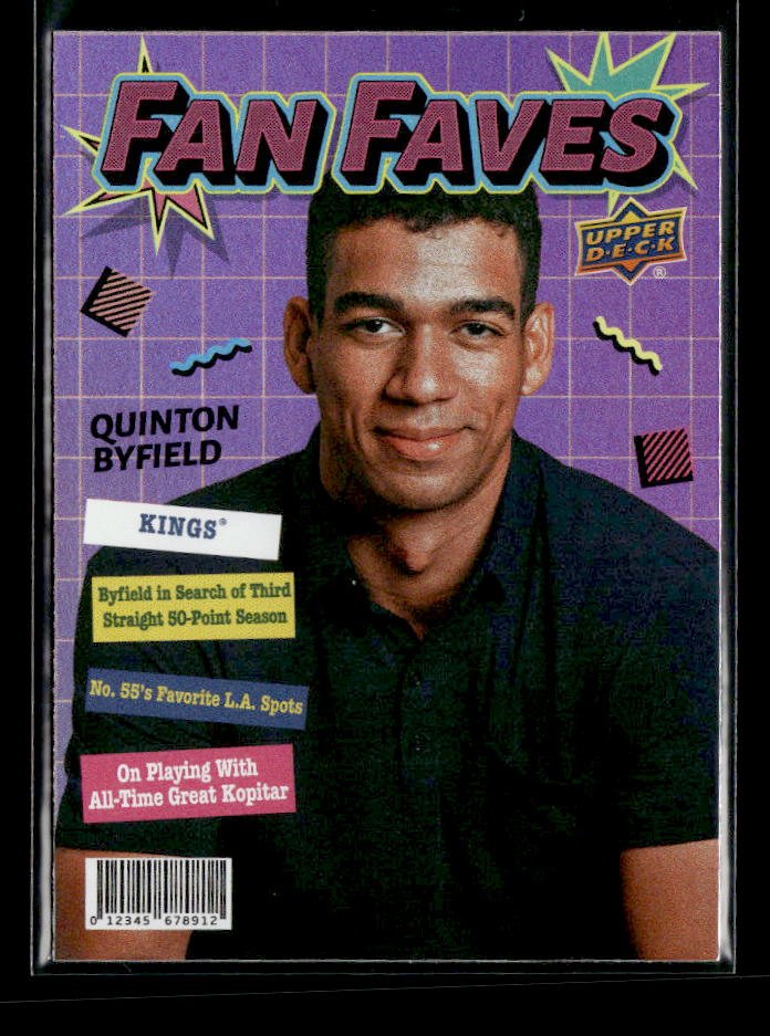 2026-27 Upper Deck Series 1 Hockey Fan Faves #FF-32 Quinton Byfield