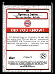 2022 Topps Merlin Chrome UEFA Champions League Yellow Alphonso Davies /225 (2)