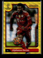 2022 Topps Merlin Chrome UEFA Champions League Yellow Alphonso Davies /225