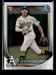 2025 Bowman Chrome Baseball Red Rookie #9 Jacob Wilson RC