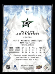 2022-23 Upper Deck Ice Green Rookie #109 Wyatt Johnston (2)