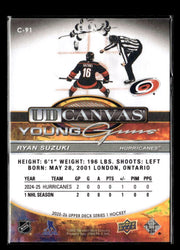 2025-26 Upper Deck Series 1 Hockey UD Canvas Young Guns Rookie #C-91 Ryan Suzuki (2)