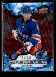 2021-22 Upper Deck Ice Premieres Rookie #223 Zac Jones /399