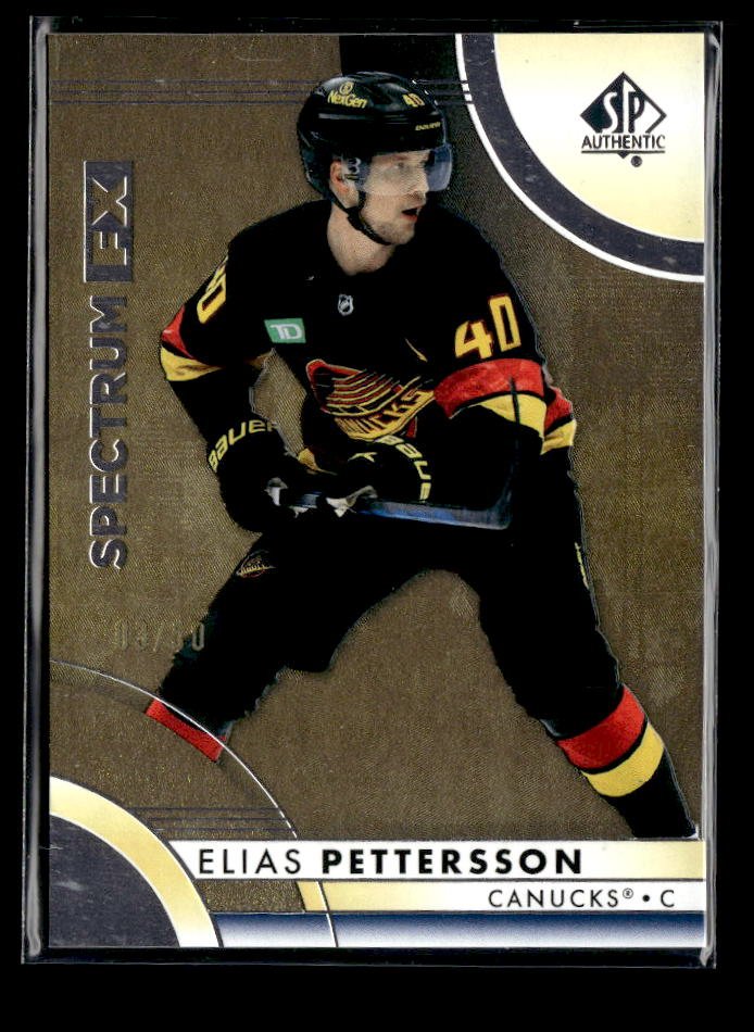 2023-24 Upper Deck SP Authentic Hockey Spectrum FX #S-7 Elias Pettersson /50