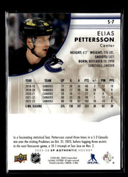 2023-24 Upper Deck SP Authentic Hockey Spectrum FX #S-7 Elias Pettersson /50 (2)