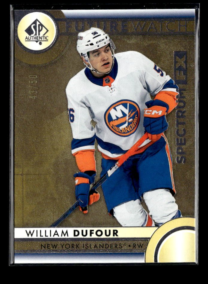 2023-24 SP Authentic Hockey Future Watch Rookie Gold #S-46 William Dufour /50