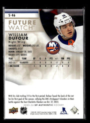 2023-24 SP Authentic Hockey Future Watch Rookie Gold #S-46 William Dufour /50 (2)