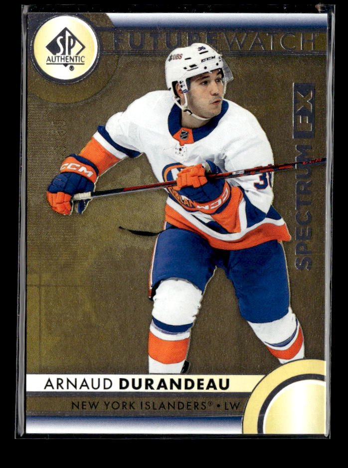 2023-24 SP Authentic Hockey Future Watch Gold Rookie Arnaud Durandeau /50
