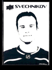 2026-27 Upper Deck Series 1 Hockey Stencils #ST-66 Andrei Svechnikov