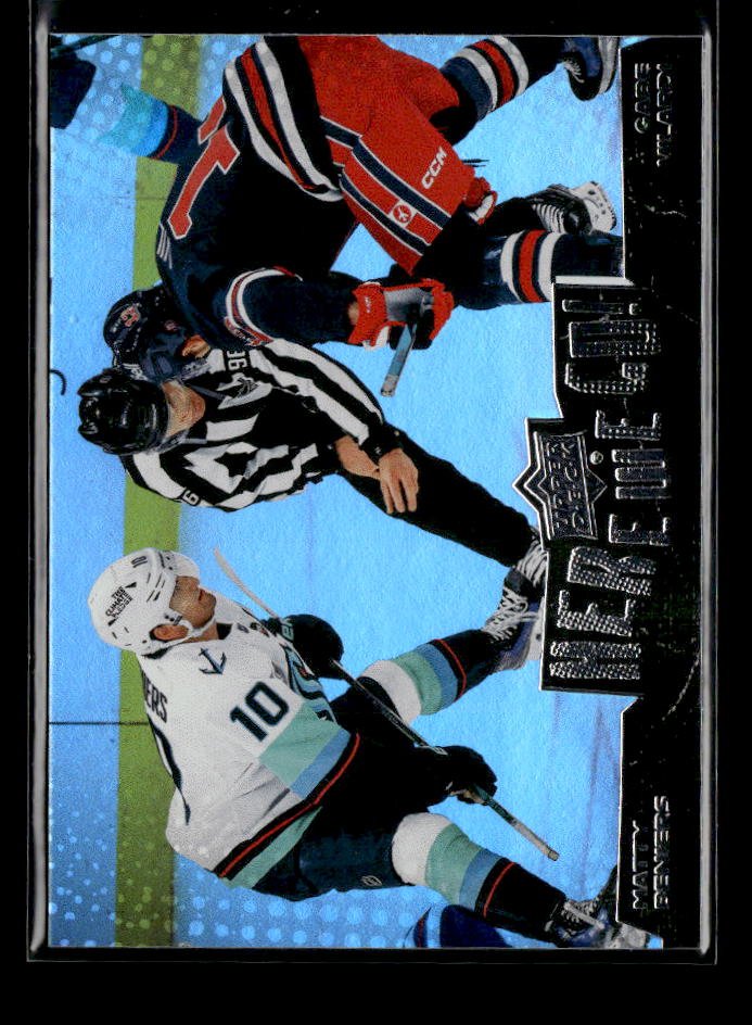 2026-27 Upper Deck Series 1 Hockey Here We Go! #WE-18 Matty Beniers/ Vilardi