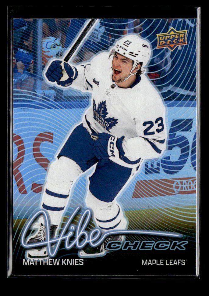 2026-27 Upper Deck Series 1 Hockey Vibe Check #VC-30 Matthew Knies