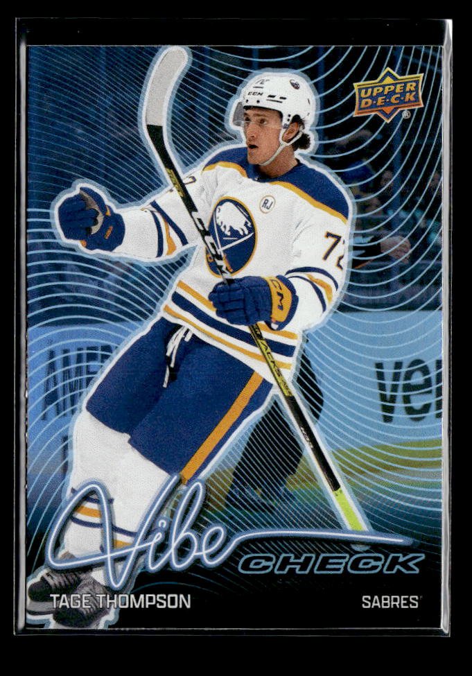 2026-27 Upper Deck Series 1 Hockey Vibe Check #VC-12 Tage Thompson