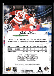 2026-27 Upper Deck Series 1 Hockey Canvas #C-25 John Gibson (2)