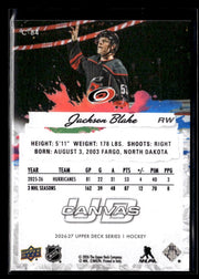 2026-27 Upper Deck Series 1 Hockey Canvas #C-84 Jackson Blake (2)