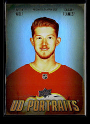 2026-27 Upper Deck Series 1 Hockey UD Portraits #P-10 Dustin Wolf