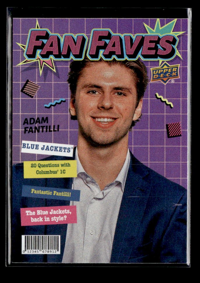 2026-27 Upper Deck Series 1 Hockey Fan Faves #FF-5 Adam Fantilli