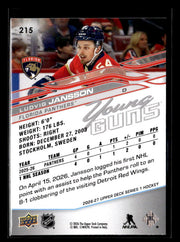 2026-27 Upper Deck Series 1 Hockey Young Guns Rookie #215 Ludvig Jansson (2)