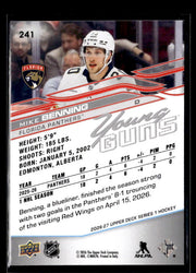 2026-27 Upper Deck Series 1 Hockey Young Guns Rookie #241 Mike Benning (2)
