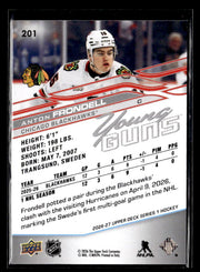 2026-27 Upper Deck Series 1 Hockey Young Guns Rookie #201 Anton Frondell (2)