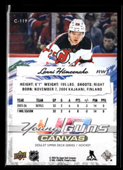 2026-27 Upper Deck Series 1 Hockey Young Guns Canvas Rookie Lenni Hameenaho (2)