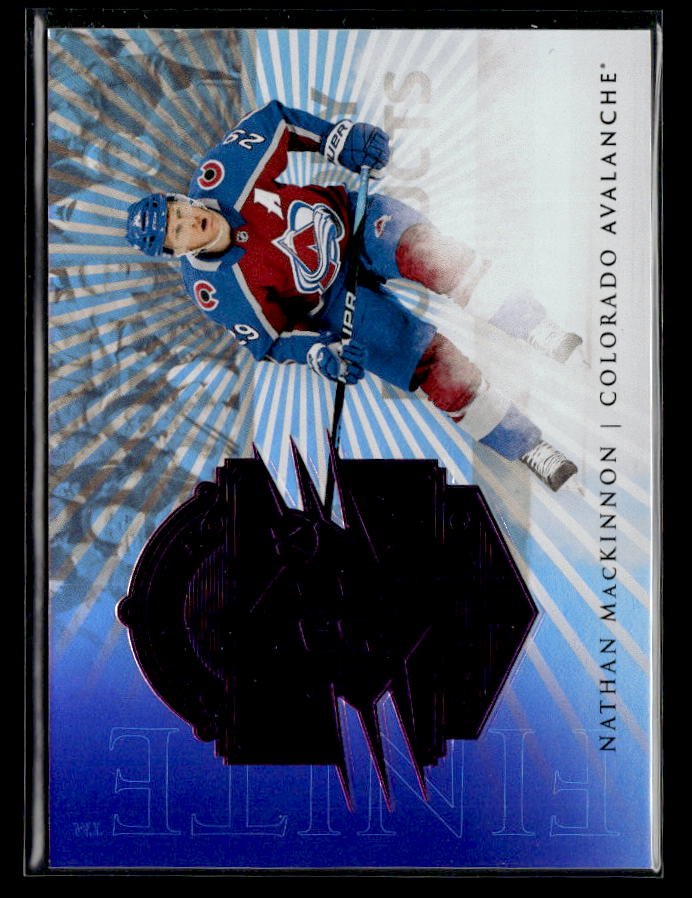 2024-25 Upper Deck Series 1 Hockey Finite Purple #F-4 Nathan MacKinnon /99