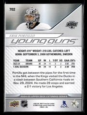 2024-25 Upper Deck Extended Series Hockey Young Guns Rookie #702 Erik Portillo (2)