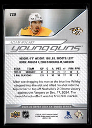 2024-25 Upper Deck Extended Series Hockey Young Guns Rookie #720 Adam Wilsby (2)