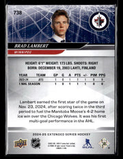 2024-25 Upper Deck Extended Series Hockey 1st Round Draft Brad Lambert (2)