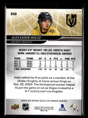 2024-25 Upper Deck Extended Series Hockey Deluxe Alexander Holtz /250 (2)