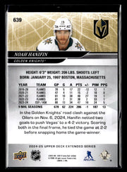 2024-25 Upper Deck Extended Series UD Exclusives #639 Noah Hanifin /100 (2)