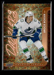 2024-25 Upper Deck Series 2 Hockey Dazzlers Orange #DZ-71 Brock Boeser