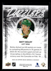 2024-25 Upper Deck Series 2 Hockey Dazzlers #DZ-100 Matt Boldy (2)
