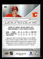 2024-25 Upper Deck Series 2 Hockey Young Guns Rookie #485 Samuel Honzek (2)