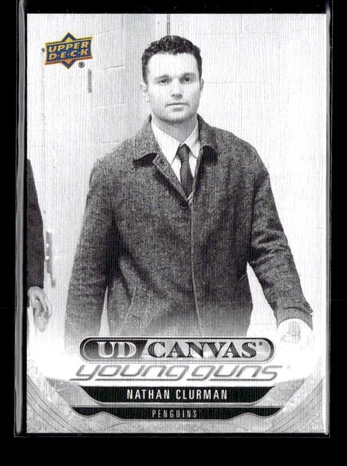 2024-25 Upper Deck Extended Series Young Guns Canvas B & W Nathan Clurman