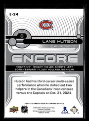2024-25 Upper Deck Extended Series Hockey Encore #E-24 Lane Hutson (2)