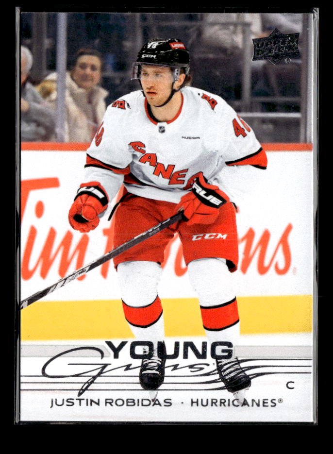 2025-26 Upper Deck Series 1 Hockey Young Guns Rookie #243 Justin Robidas