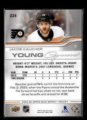 2025-26 Upper Deck Series 1 Hockey Young Guns Rookie #225 Jacob Gaucher (2)