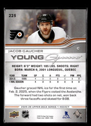 2025-26 Upper Deck Series 1 Hockey Young Guns Rookie #225 Jacob Gaucher (2)