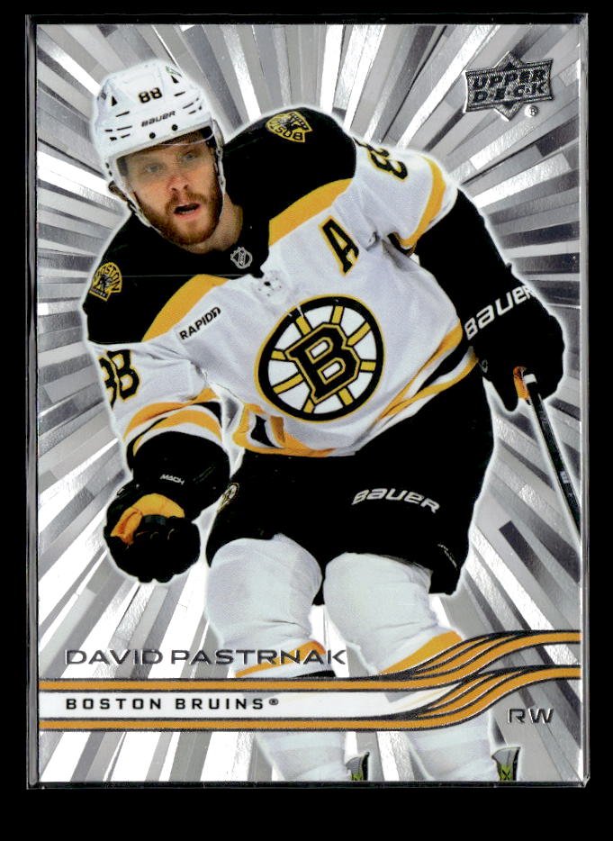 2025-26 Upper Deck Series 1 Hockey Outburst #7 David Pastrnak