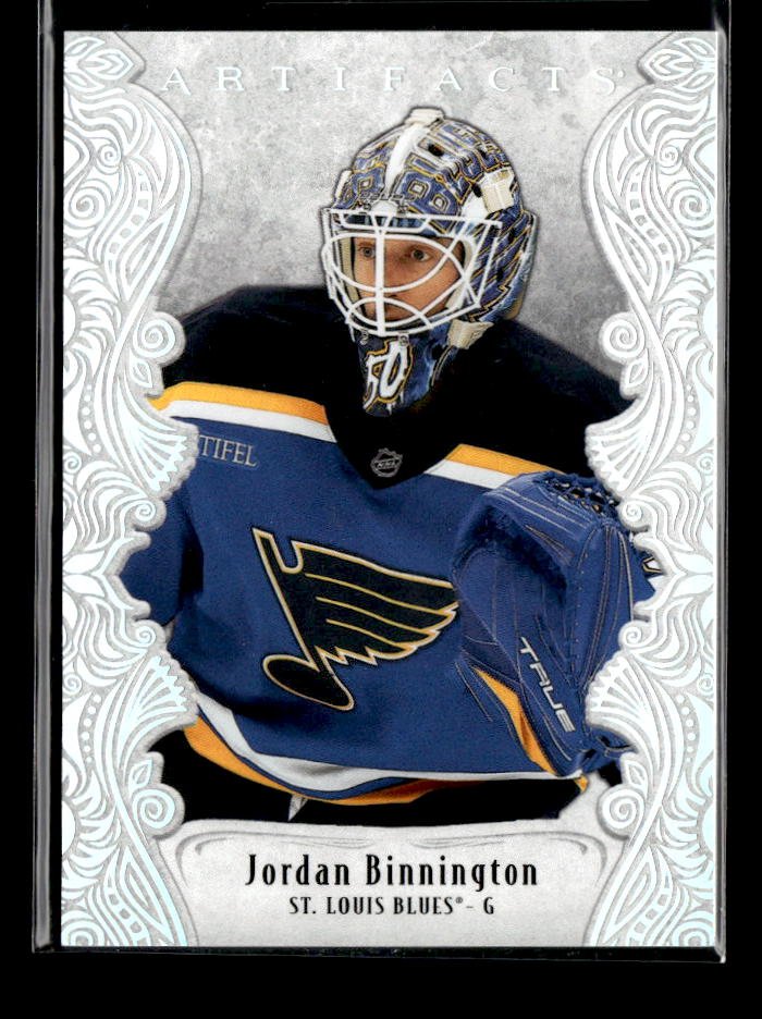 2025-26 Upper Deck Artifacts Hockey Platinum Sparkle #146 Jordan Binnington /99