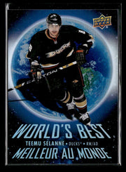 2023-24 Upper Deck Tim Hortons Hockey World's Best #WB-4 Teemu Selanne