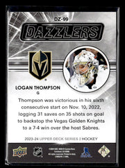 2023-24 Upper Deck Series 2 Orange Dazzlers #DZ-99 Logan Thompson (2)