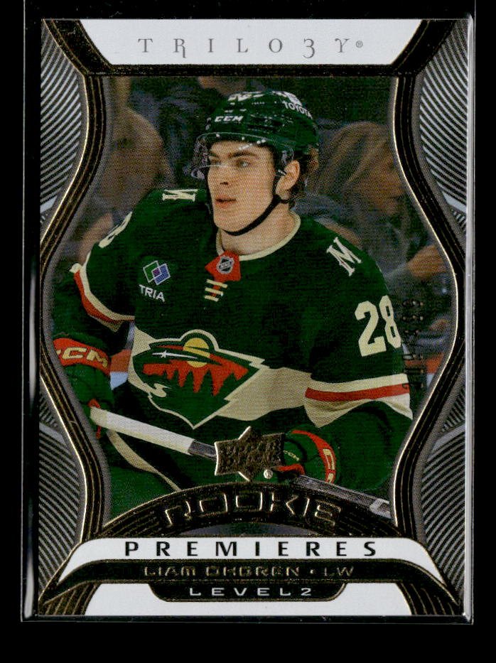 2024-25 UD Extended Series Trilogy Rookie Premieres Level 2 Liam Ohgren /499