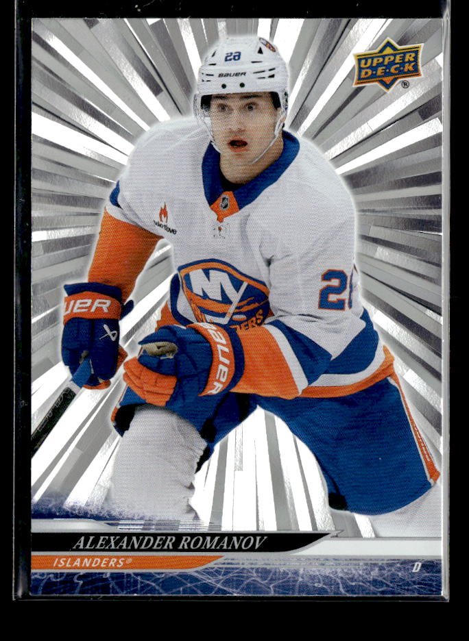2024-25 Upper Deck Extended Series Hockey Outburst Silver #583 Alexander Romanov