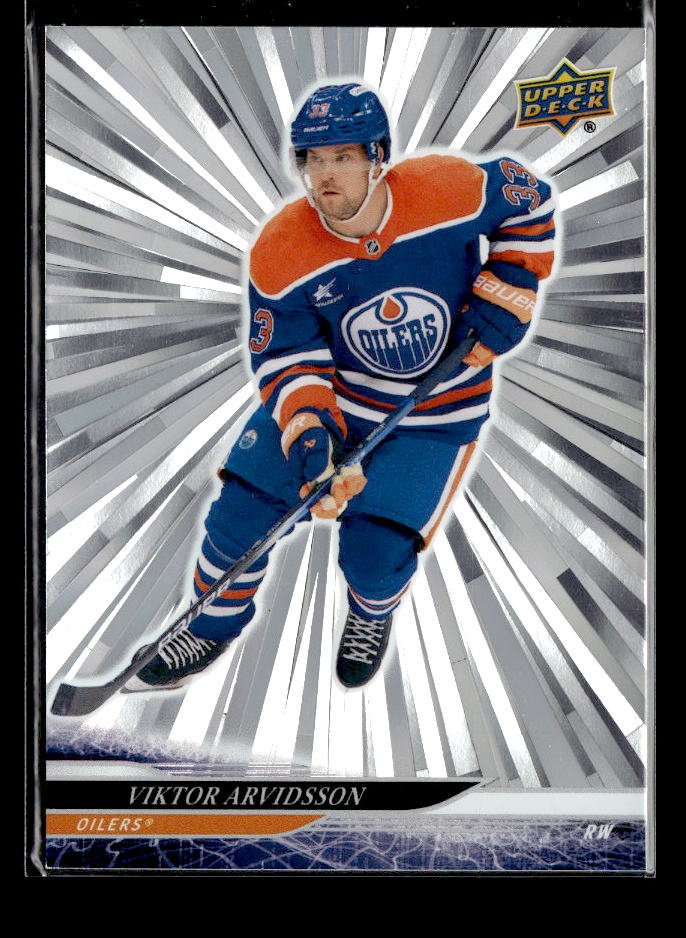 2024-25 Upper Deck Extended Series Hockey Outburst Silver #552 Viktor Arvidsson